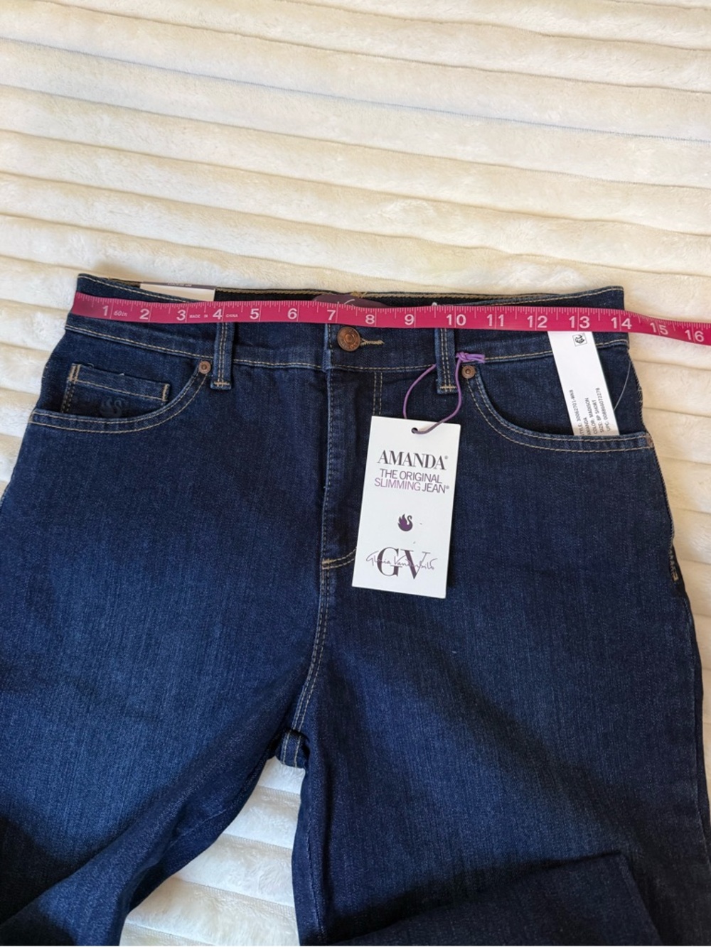 Gloria Vanderbilt Amanda slimming jeans size 8P Short - Picture 5 of 12